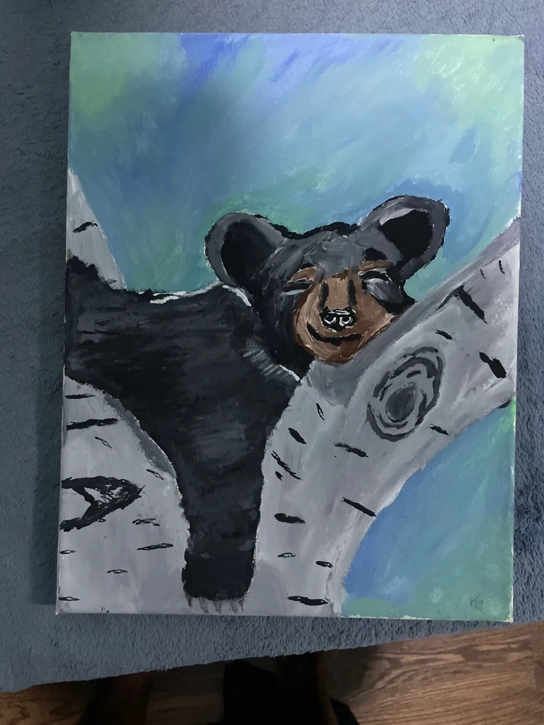 Bear Painting on Canvas thumbnail