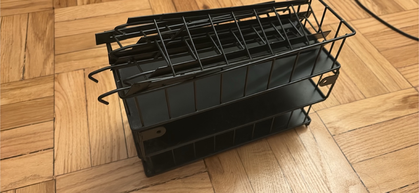 Black Metal Wire Wall Shelf - photo 3