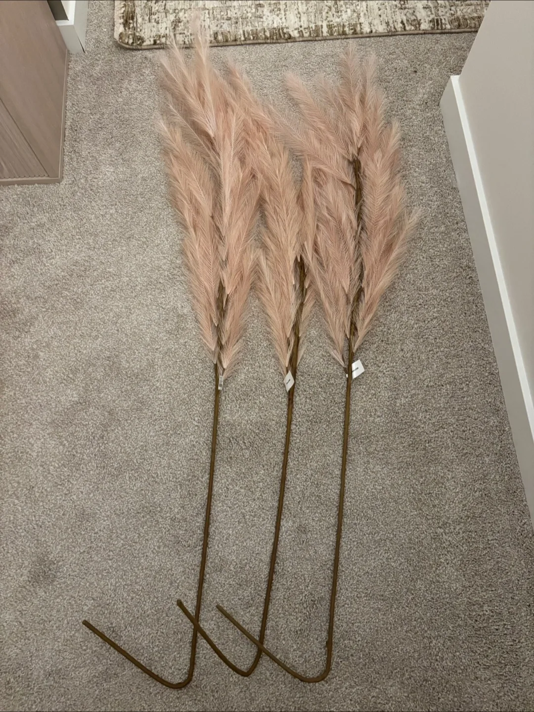 Pampas Grass Decor, Pink, 54 inches thumbnail