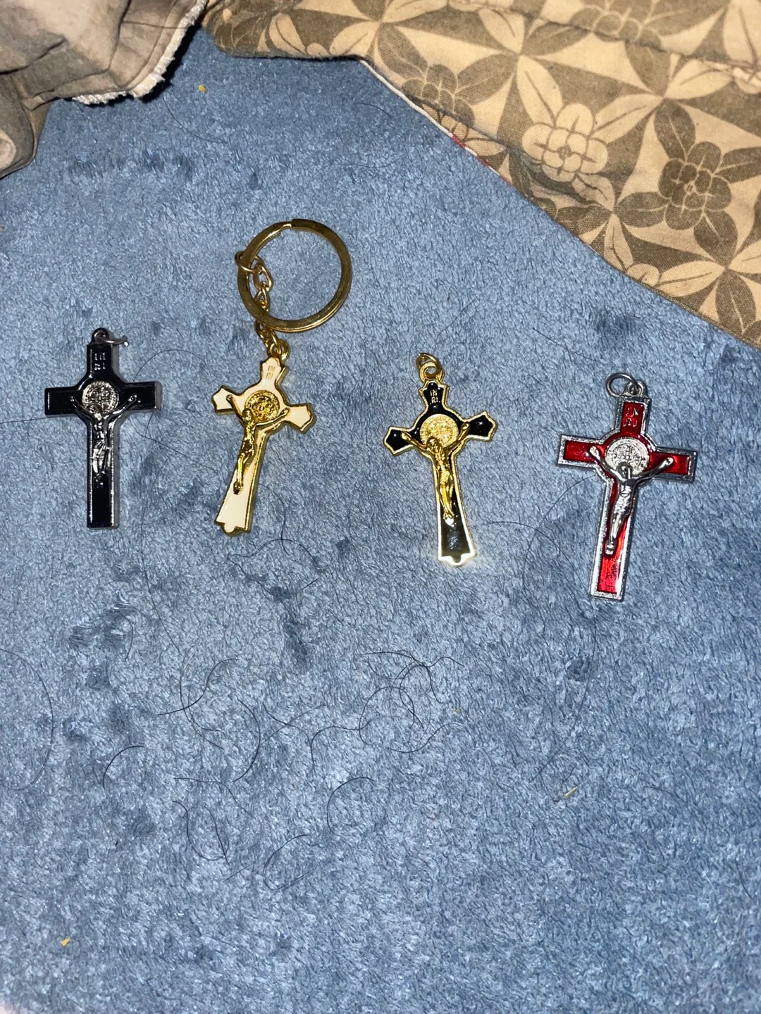 Crucifix Keychains - Set of 4 thumbnail