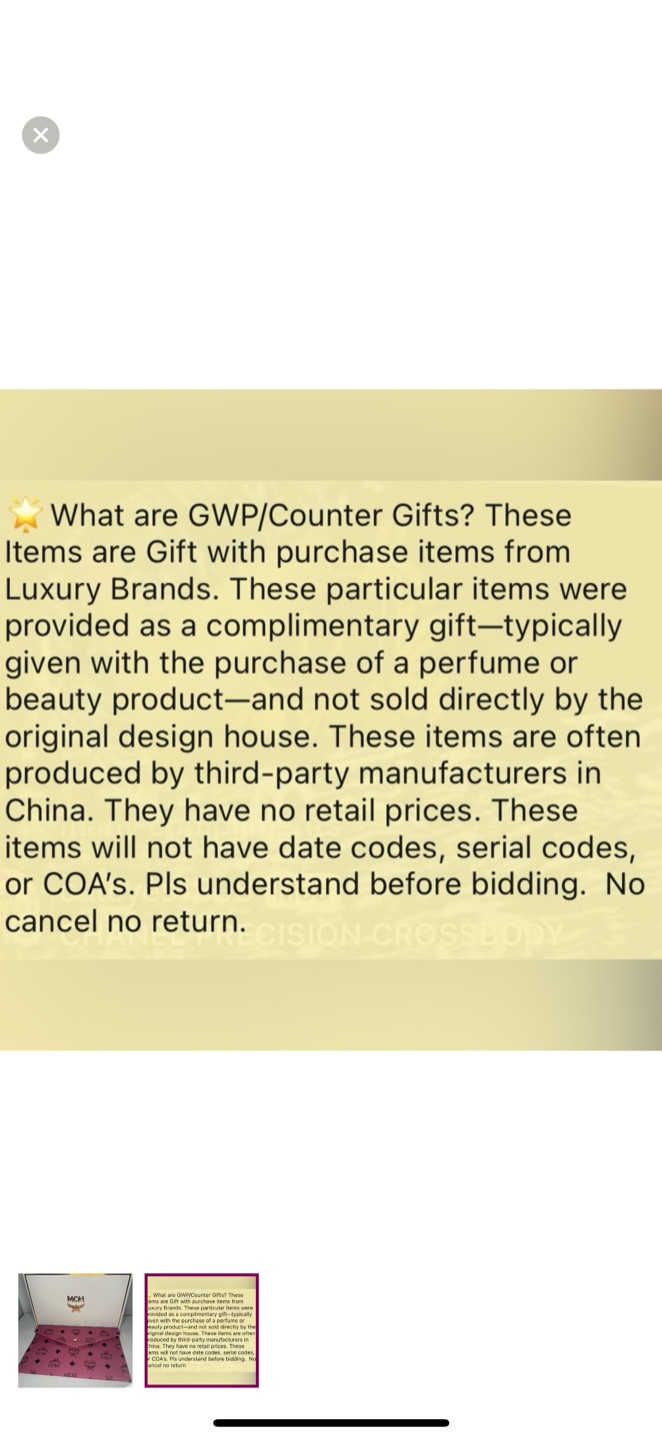 Gift with purchase MCM logo orange Clutch with box - photo 3