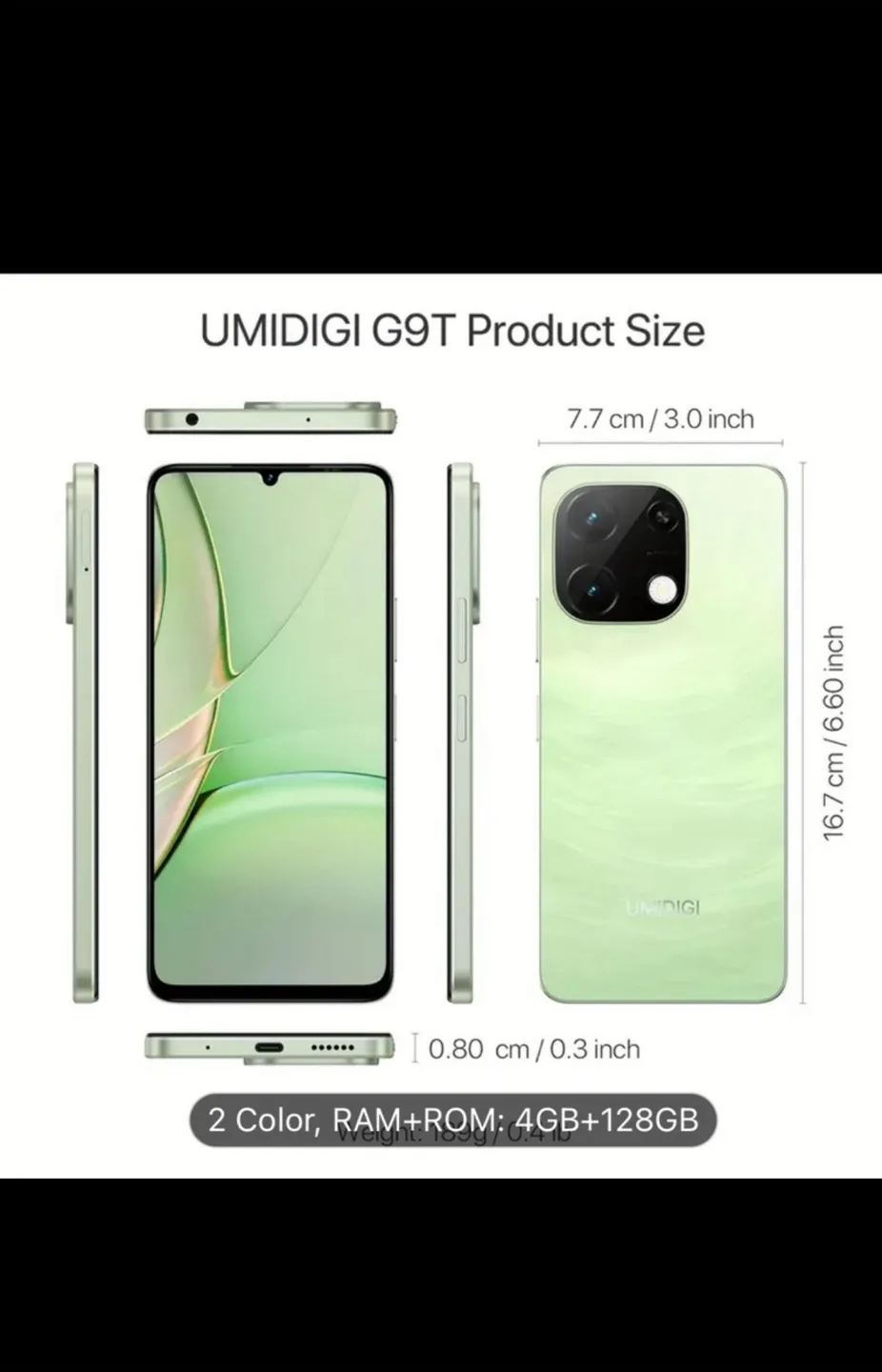 UMIDIGI G9T - Grass Green, 4GB+128GB image indicator(2)