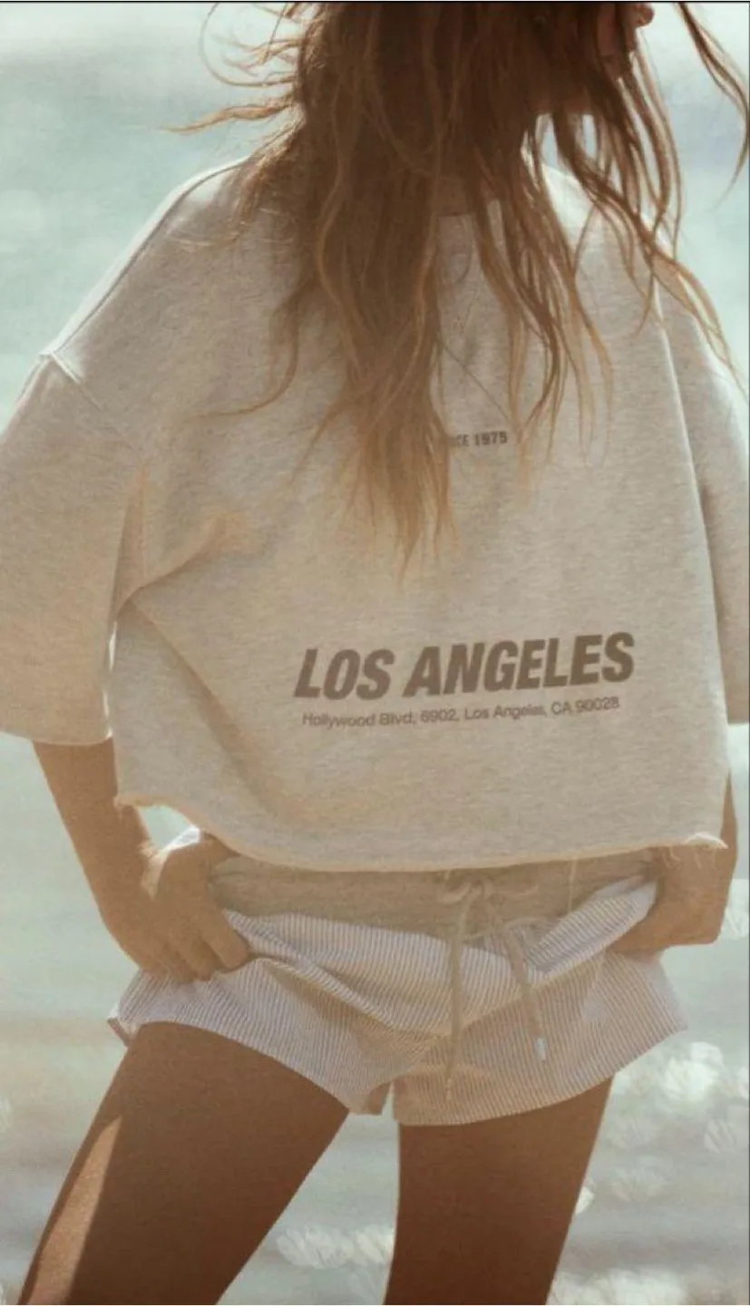 Zara Oversized Graphic Top thumbnail