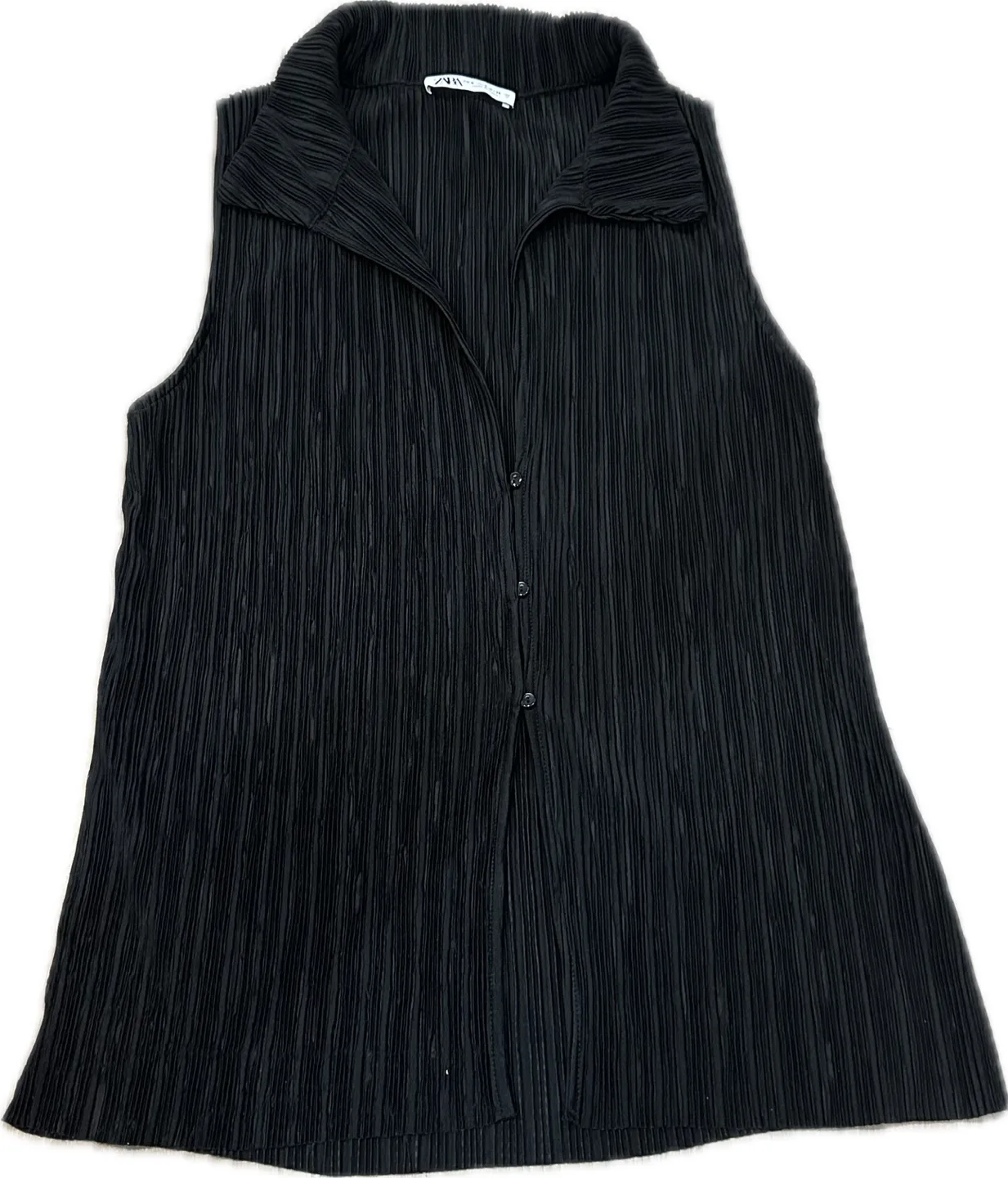Zara Sleeveless Accordion Blouse image indicator(8)
