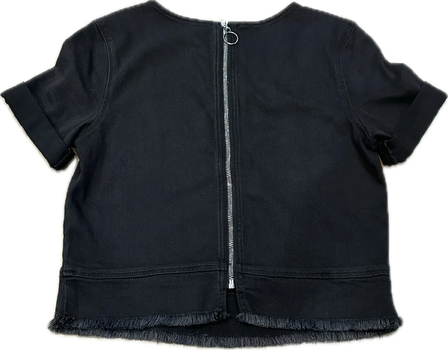 7 For All Mankind Denim Stretch Top image indicator(2)