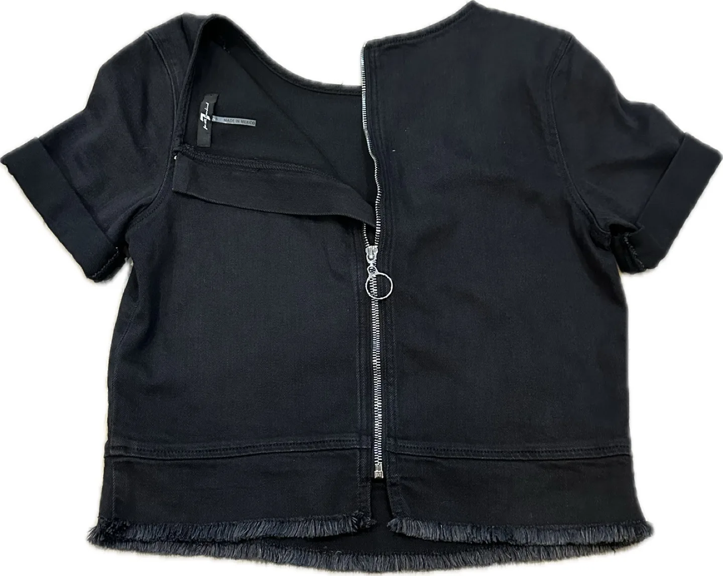 7 For All Mankind Denim Stretch Top image indicator(3)