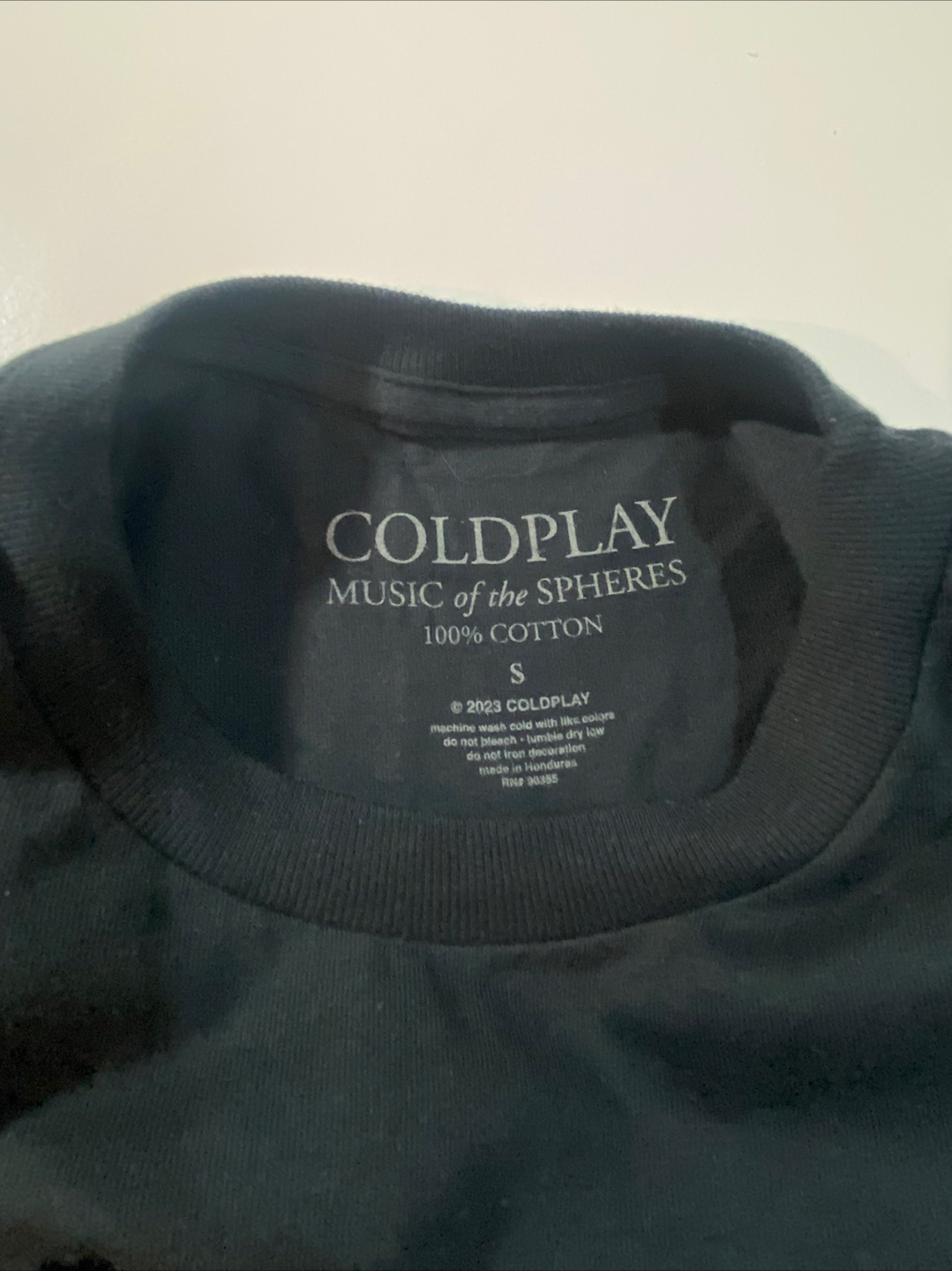 Coldplay Music of the Spheres Tour T-Shirt - Size S - photo 3