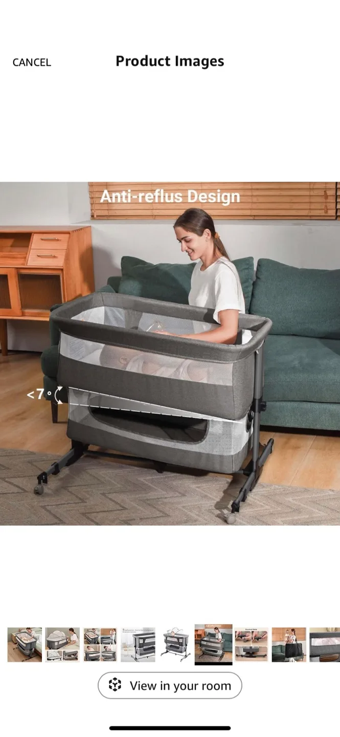 3-in-1 Bassinet - Deep Grey image indicator(5)