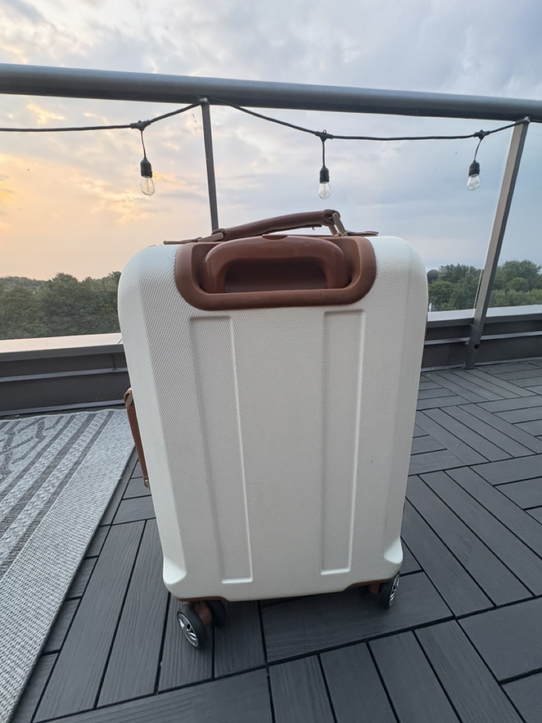 Samsonite Cream & Brown Carry-On Suitcase - photo 5