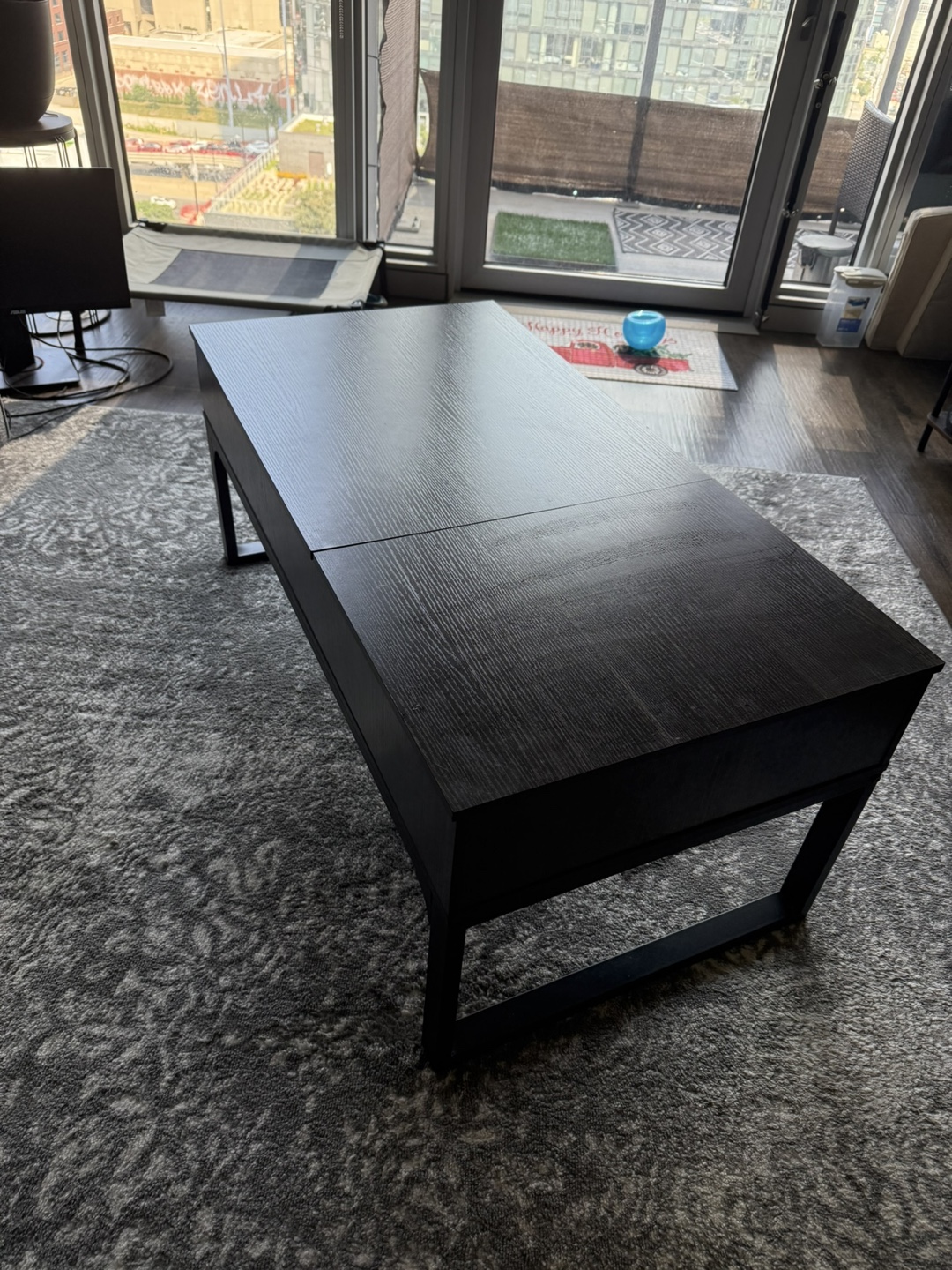 Lift Top Coffee Table - Dark Wood