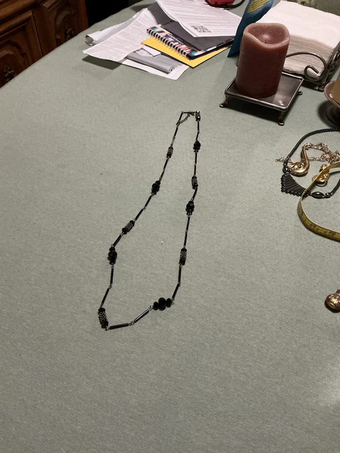 Black Beaded Necklace thumbnail