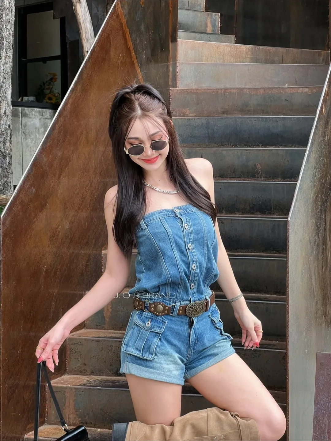 J.O.R BRAND Denim Romper image indicator(4)