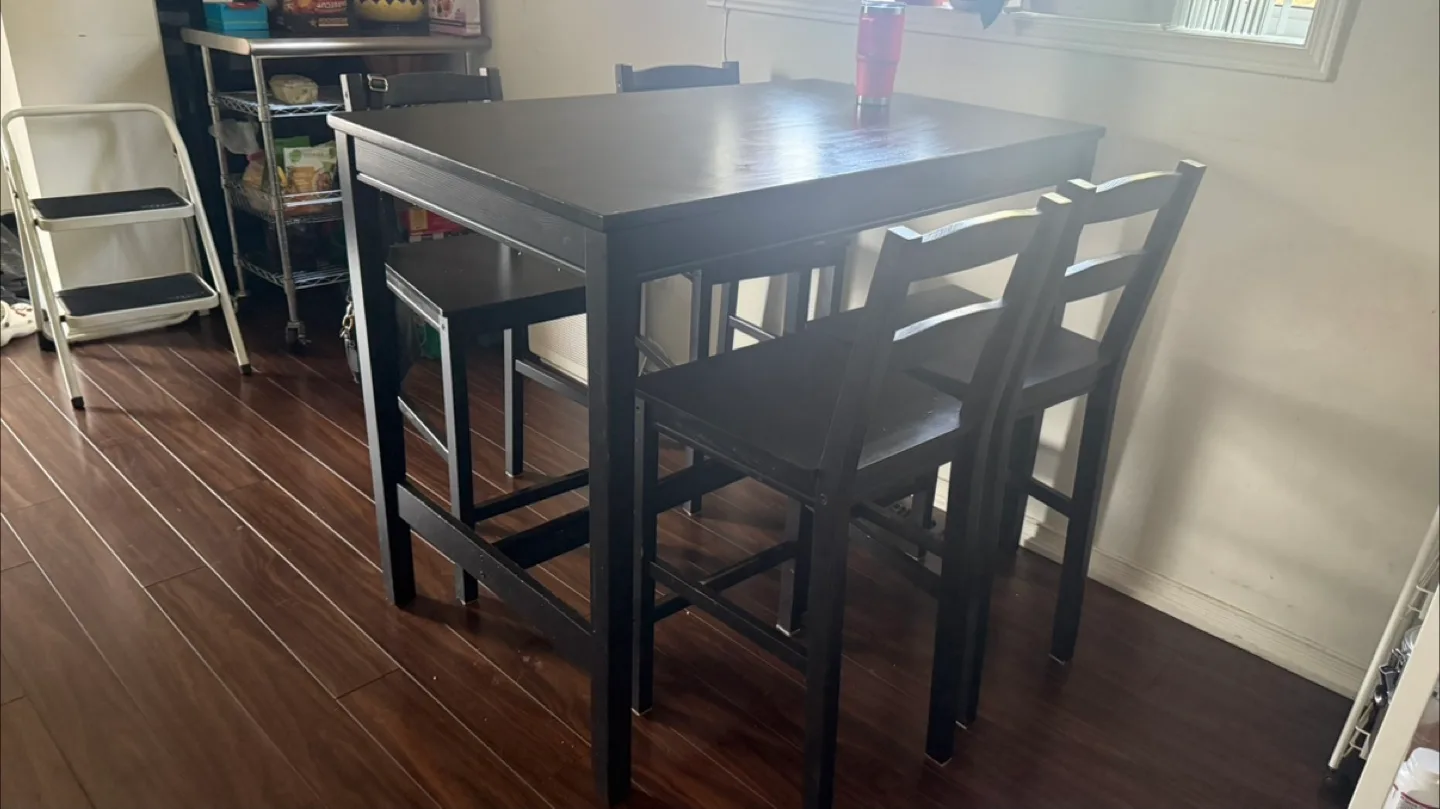 Bar Height Dining Table with 4 Chairs image indicator(2)