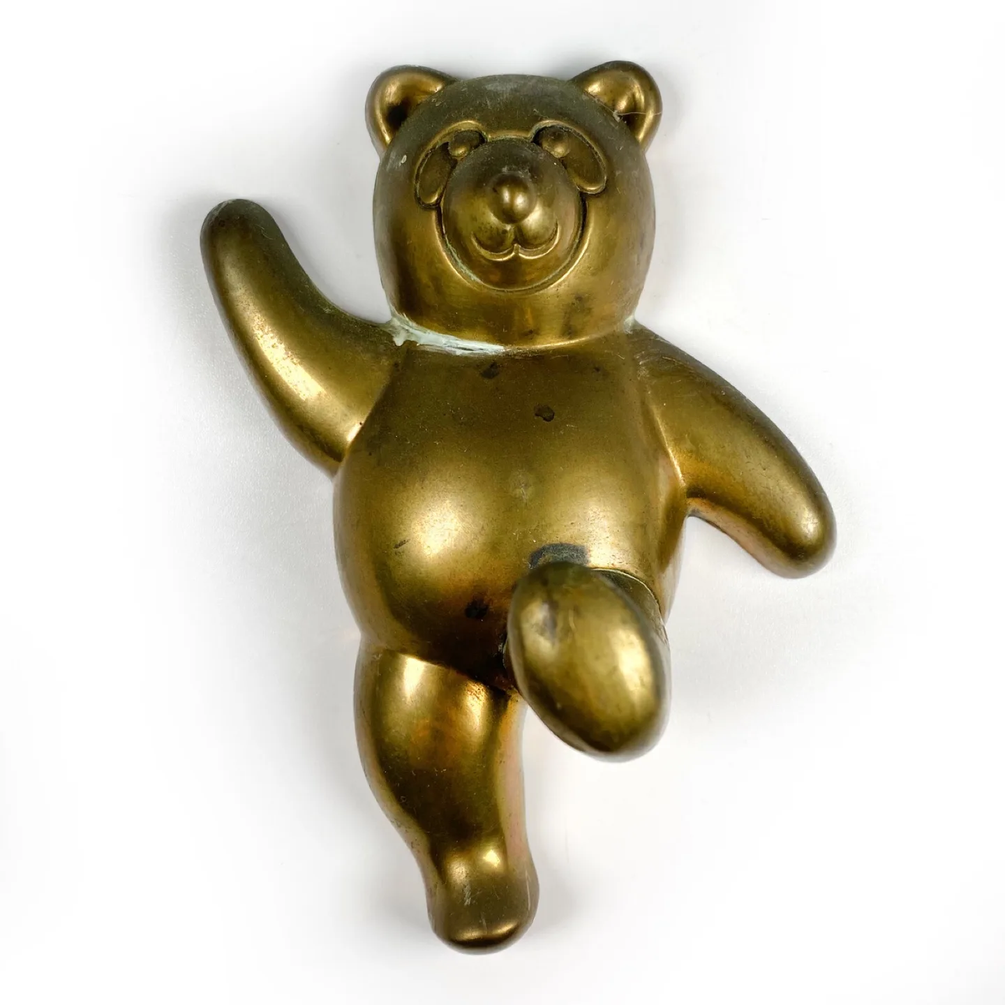 Brass Teddy Bear Wall Hook thumbnail