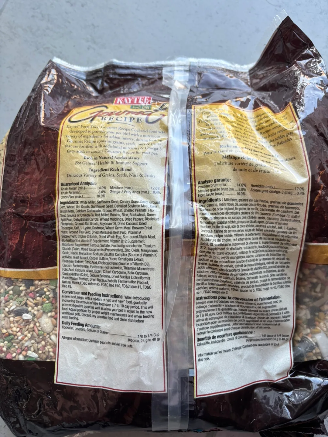 Kaytee Gourmet Recipe Cockatiel Food 5lb image indicator(2)