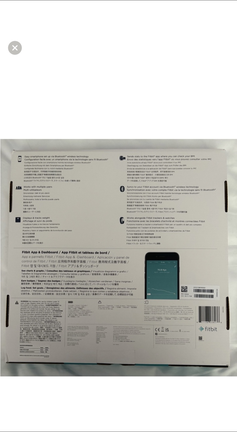 Fitbit Aria Air Digital Scale - black Brand New still in box - photo 2