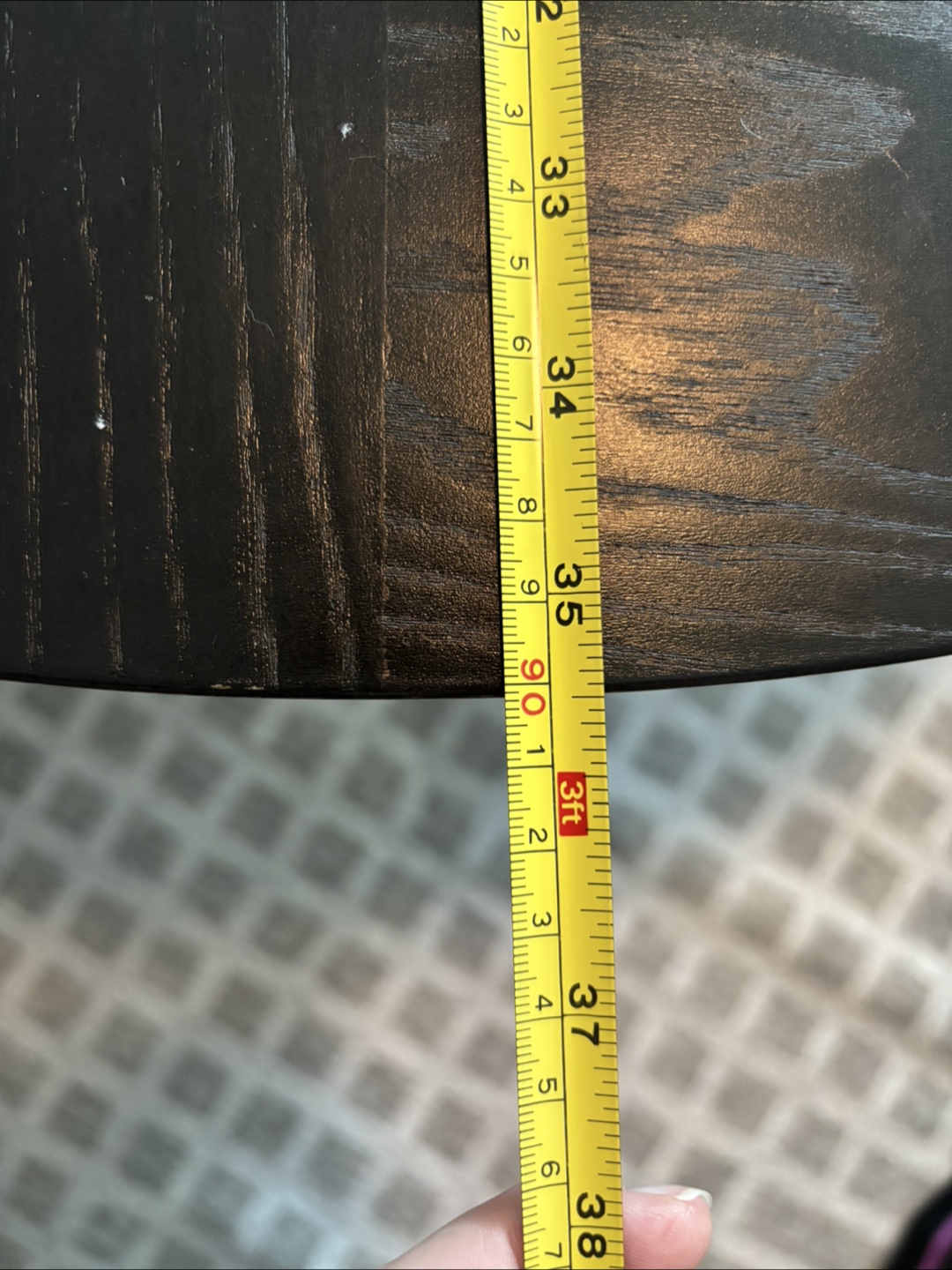 Round Black Coffee Table - photo 3