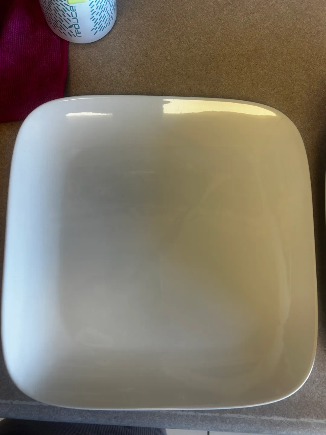 Set of 6 plates - Casa Moderna Square White Dinner image indicator(3)