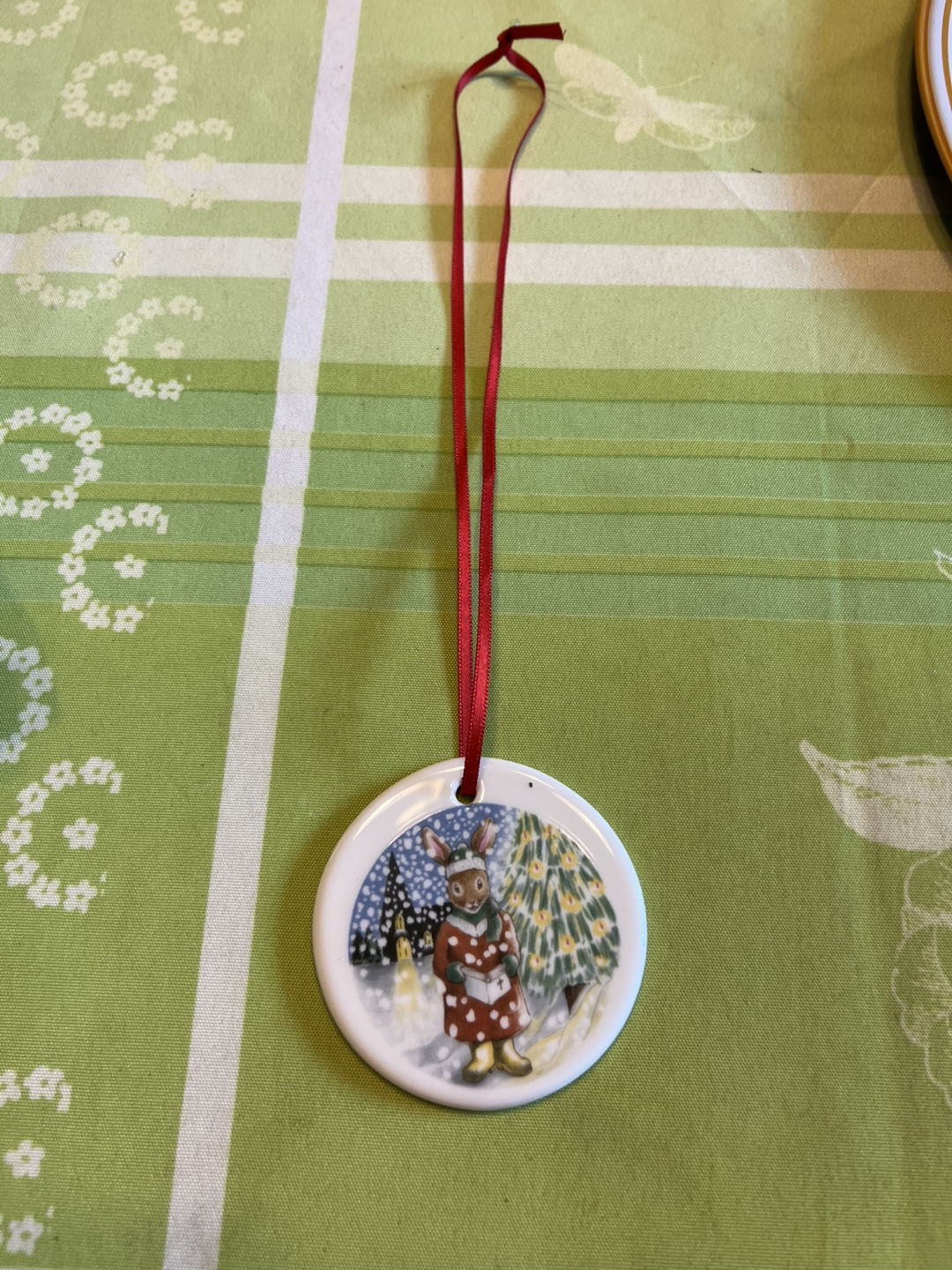 Royal Doulton Bunnykins Christmas Ornament 1992