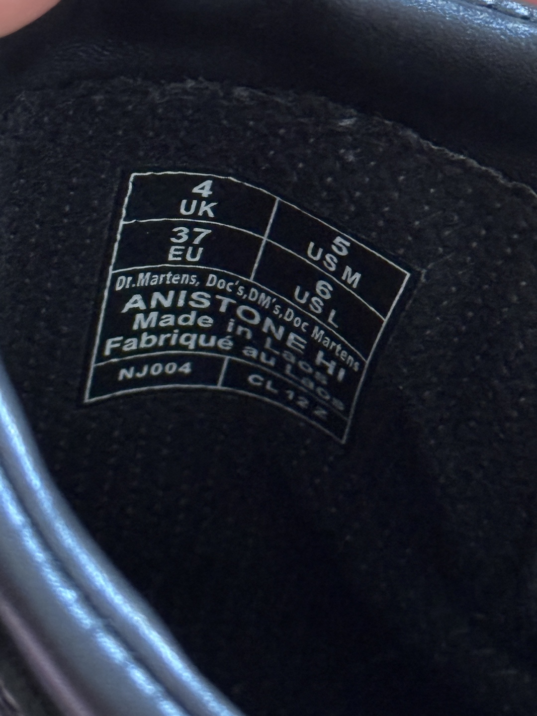 [US W6] Dr.Martens Anistone Hi Leather Biker Boots - photo 5