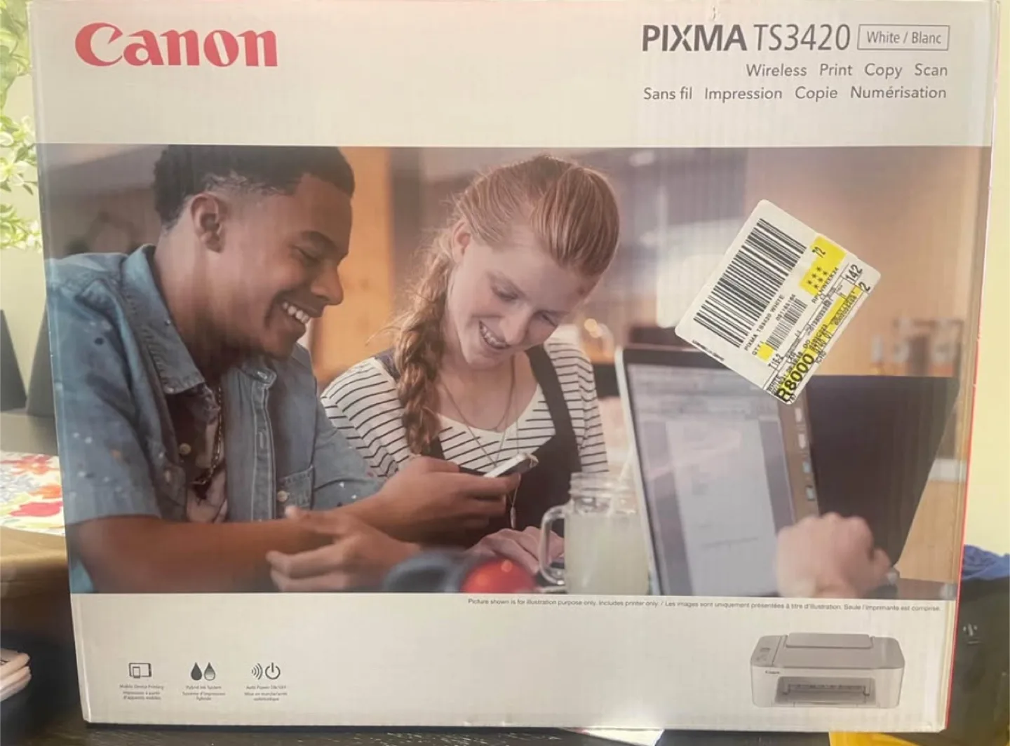 🥕 🔥 BRAND NEW Canon PIXMA TS3420 Wireless Printer – $50 🔥 thumbnail