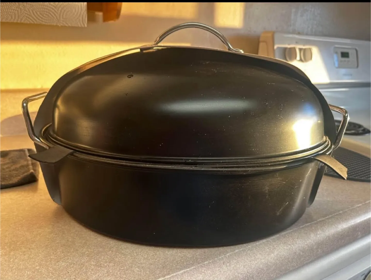 🥕 🔥 BRAND NEW Ashby & Scott Dome Roaster with Rack 🔥 image indicator(3)