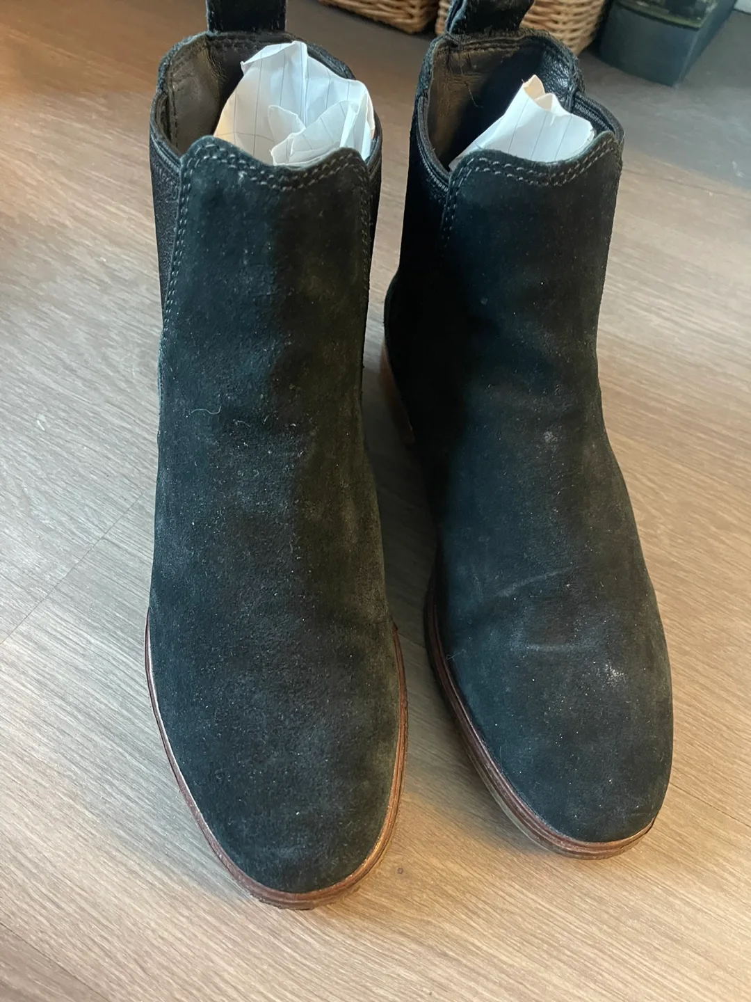 Clarks Black Suede Chelsea Boots image indicator(5)