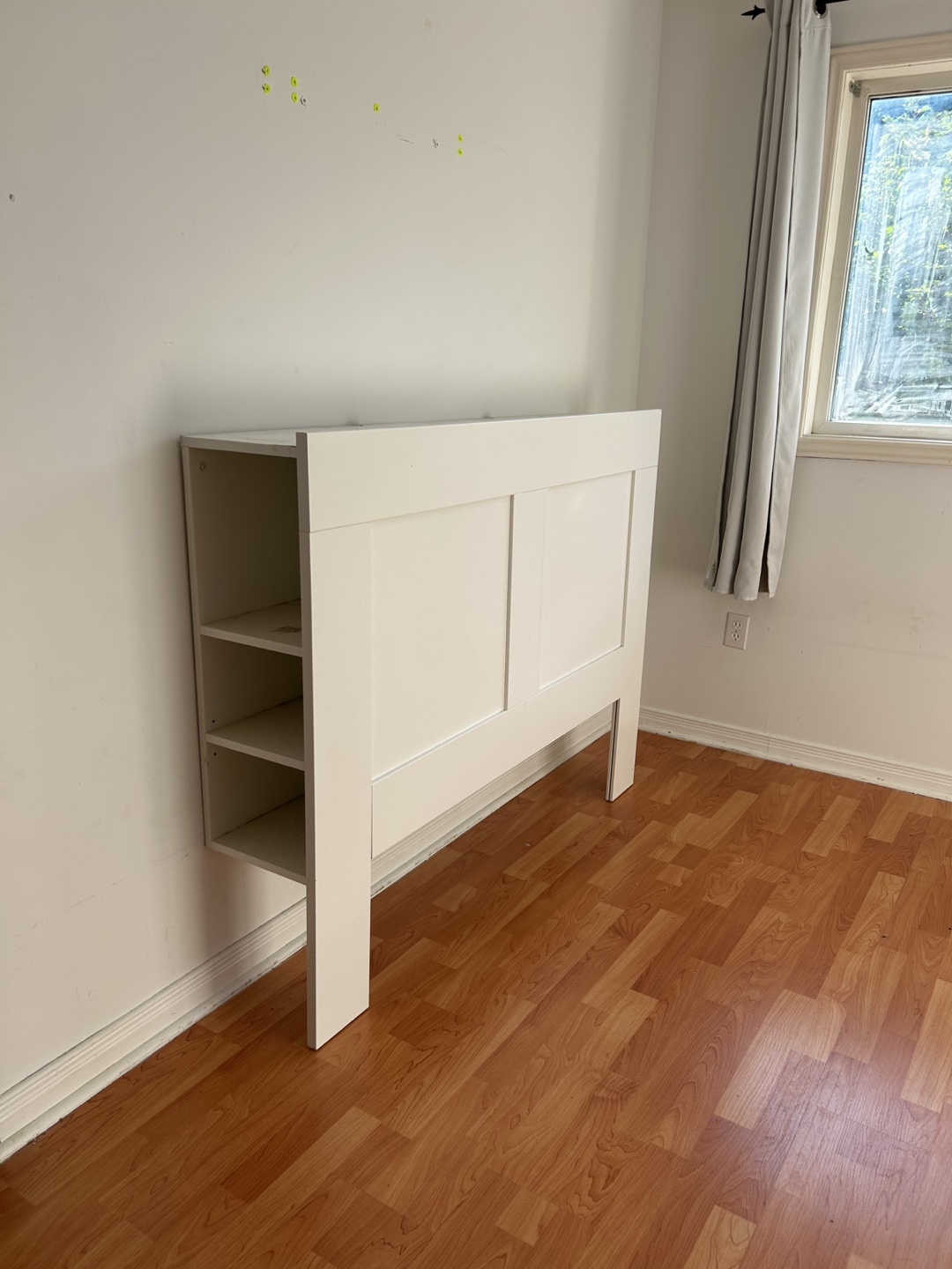 IKEA Brimnes White Headboard with Storage - photo 4