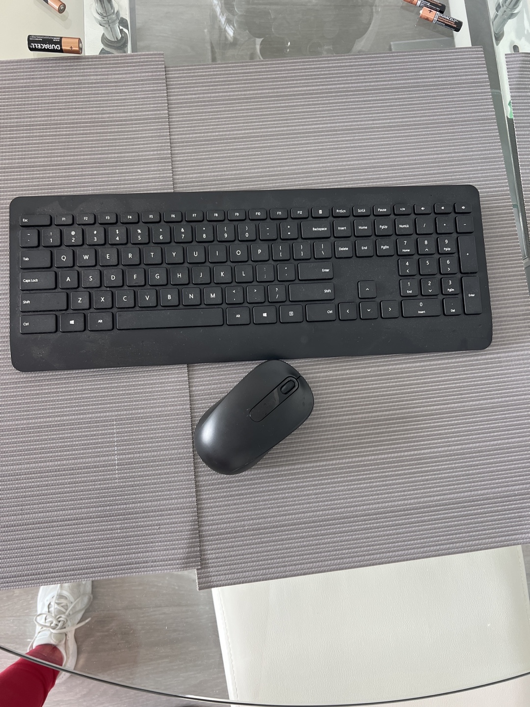 Black Microsoft Keyboard and Mouse Combo