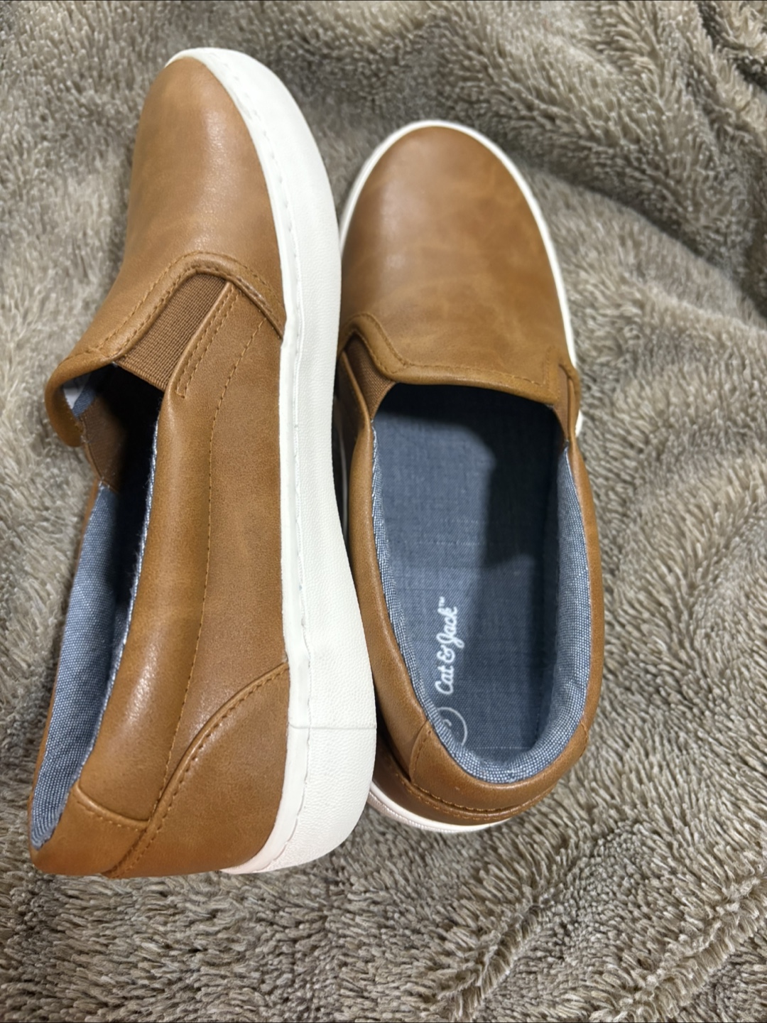Cat & Jack Size 5 Brown Slip-On Shoes - photo 2
