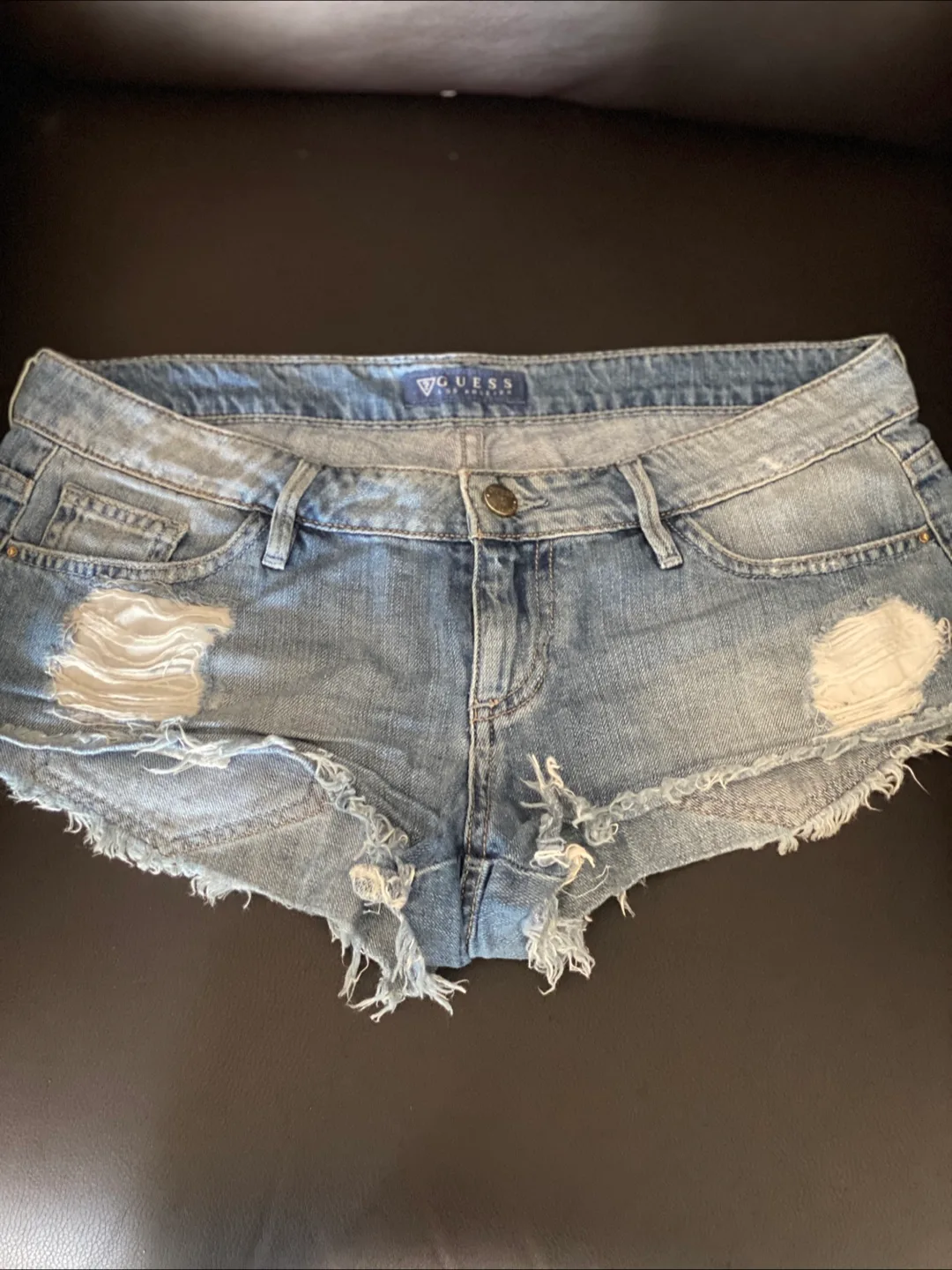 Guess Denim Distressed Shorts thumbnail