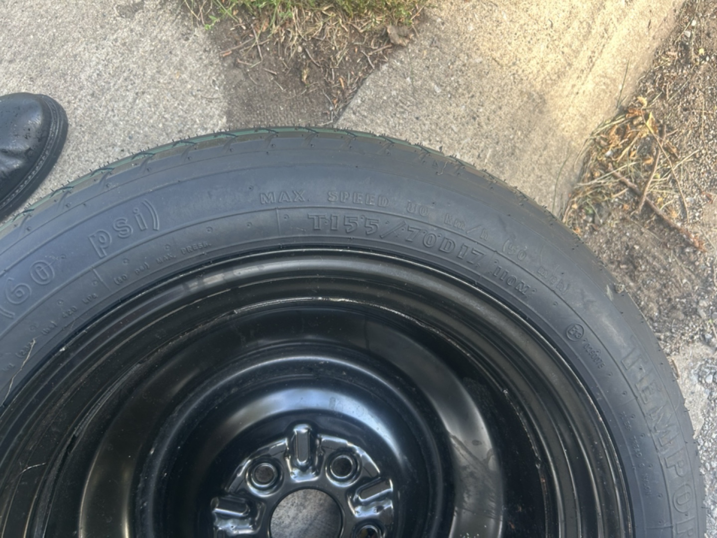 Goodyear T115/70D17 Spare Tire - Black - photo 3