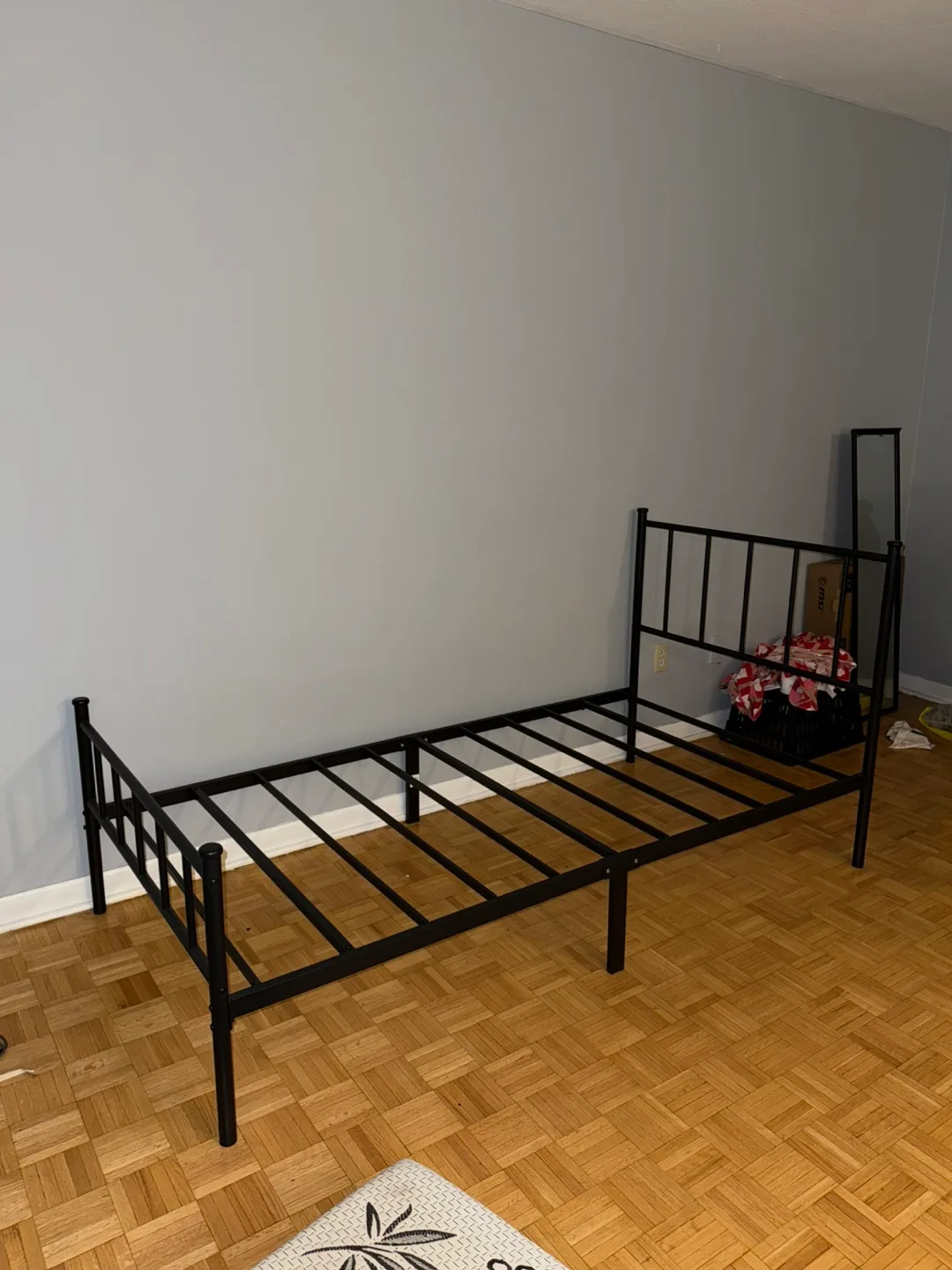 Black Metal Bed Frame - Single thumbnail