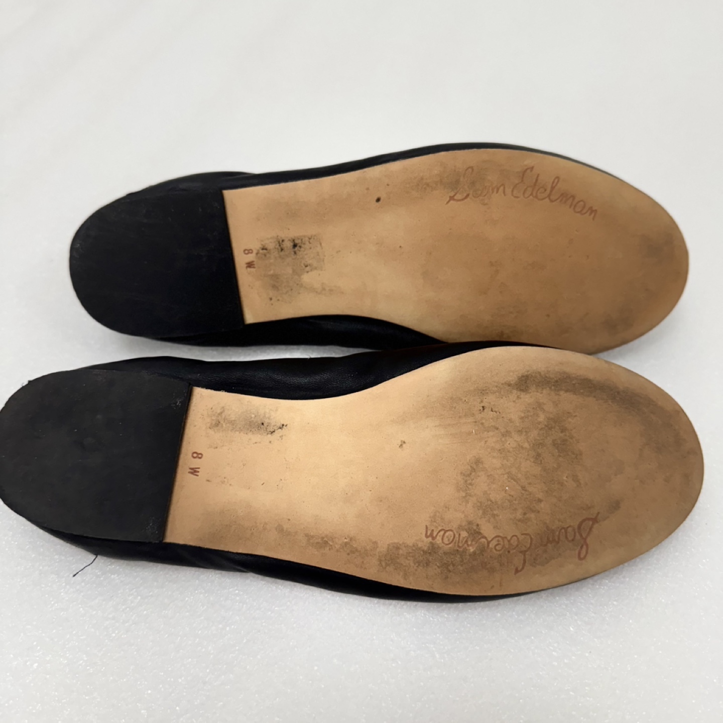 Sam Edelman Black Leather Ballet Flats – Size 8W - photo 4