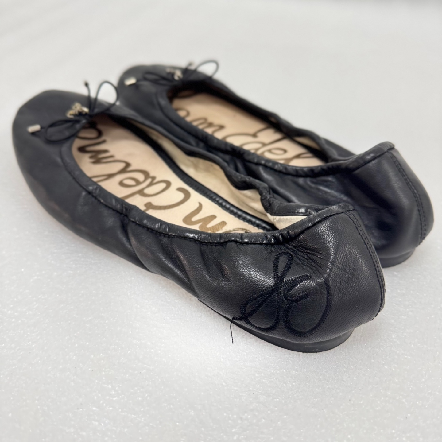 Sam Edelman Black Leather Ballet Flats – Size 8W - photo 3