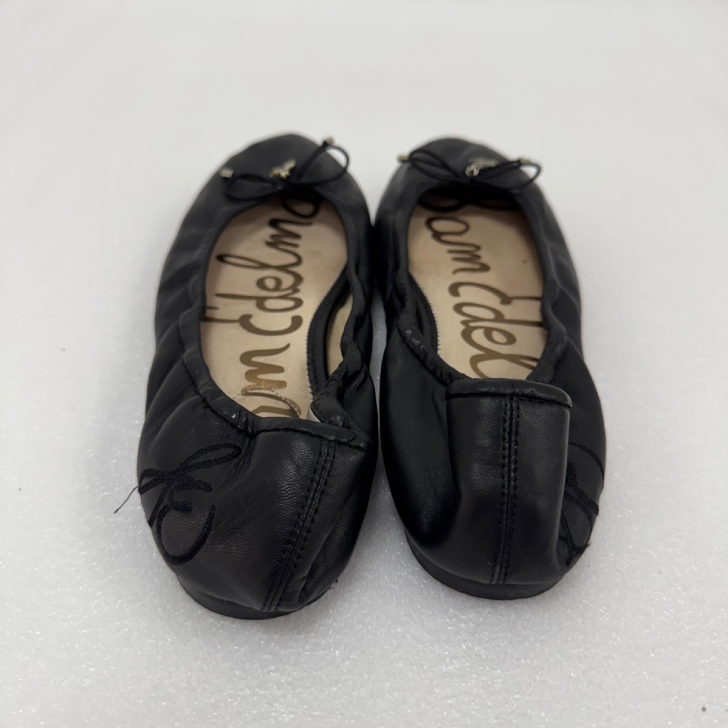 Sam Edelman Black Leather Ballet Flats – Size 8W - photo 2