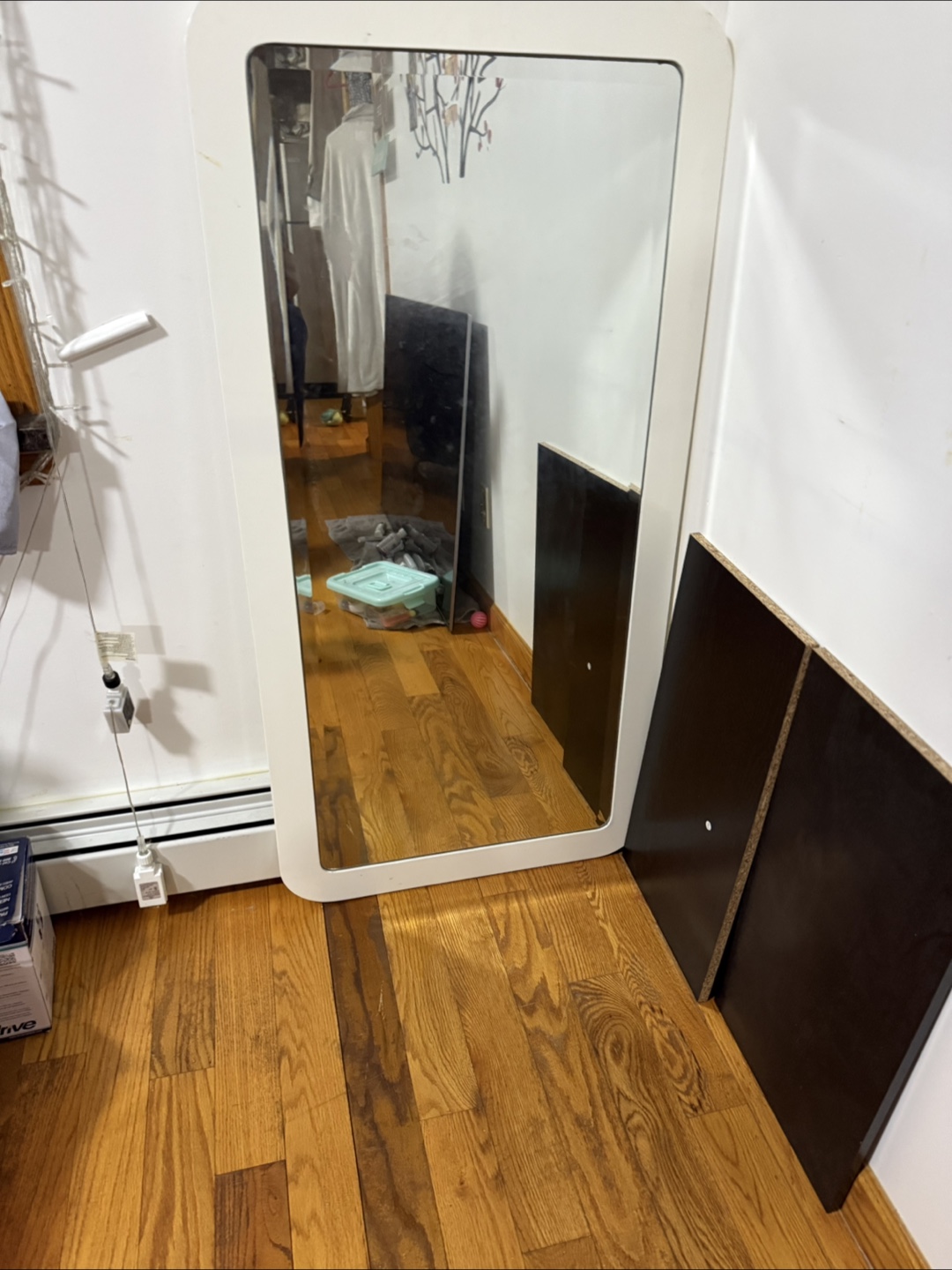 White Framed Mirror