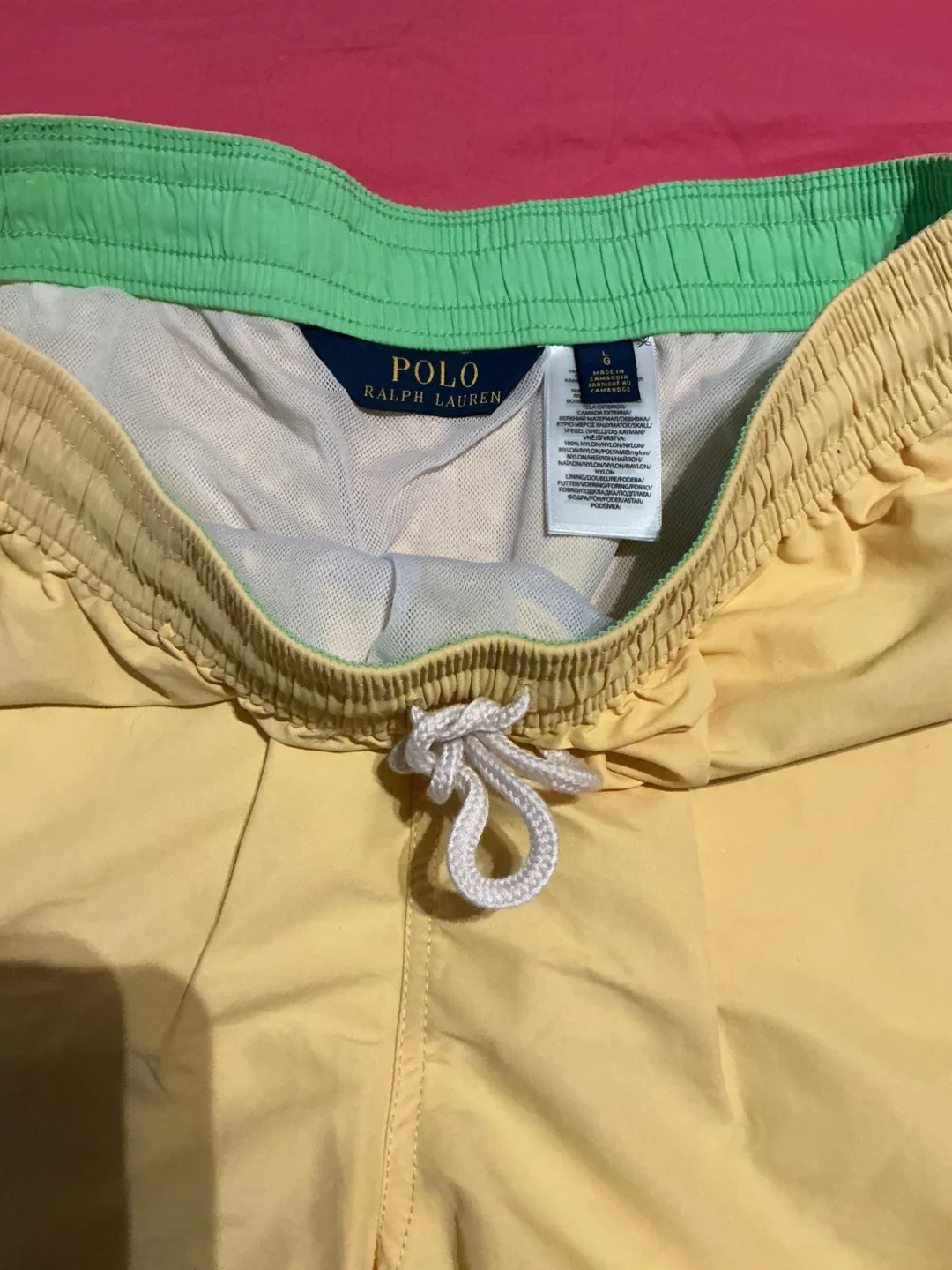 Polo Ralph Lauren Swim Trunks - Yellow, Size S image indicator(3)