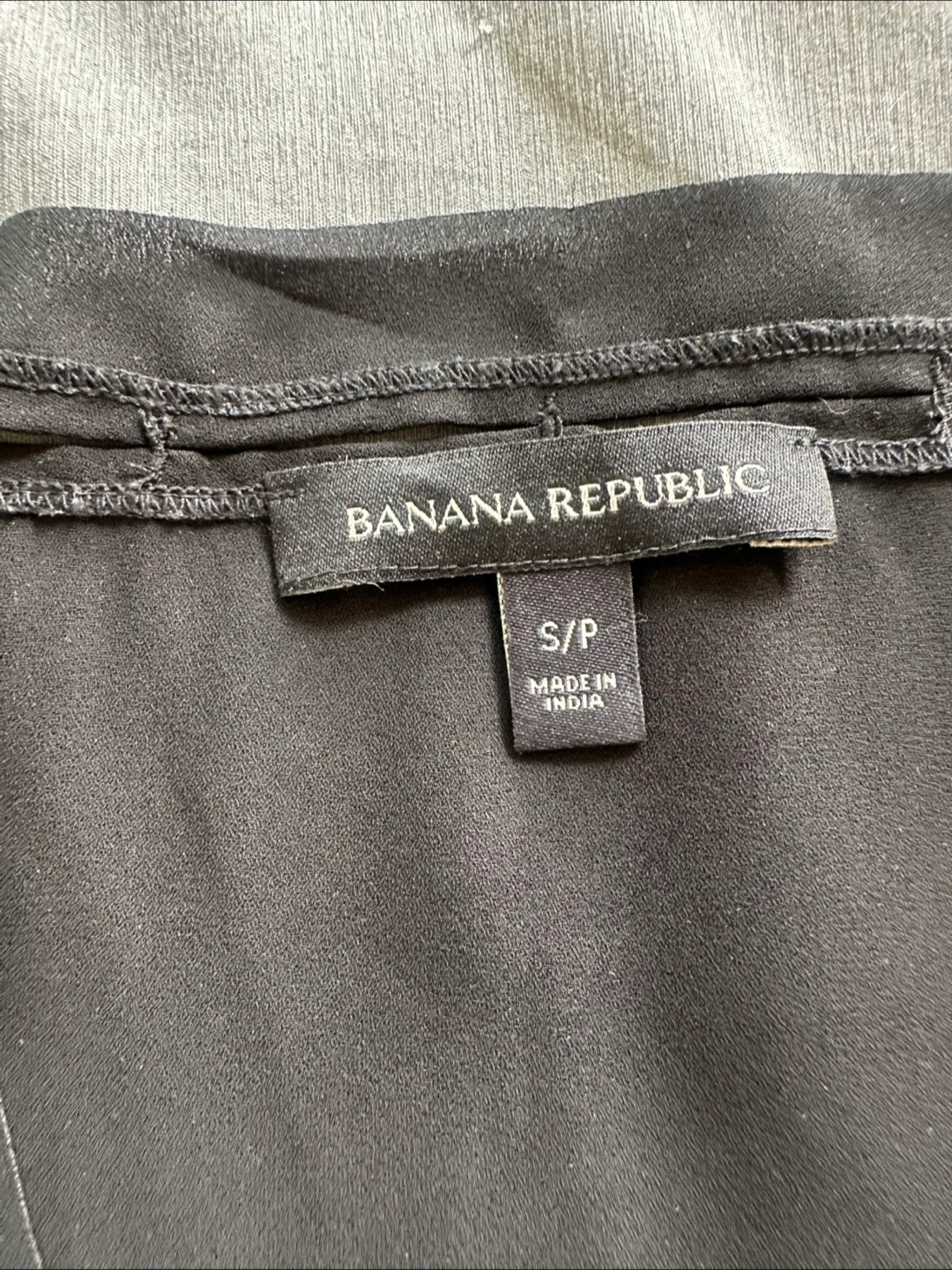 Banana Republic Black Sleeveless v-neck blouse- Size S image indicator(3)