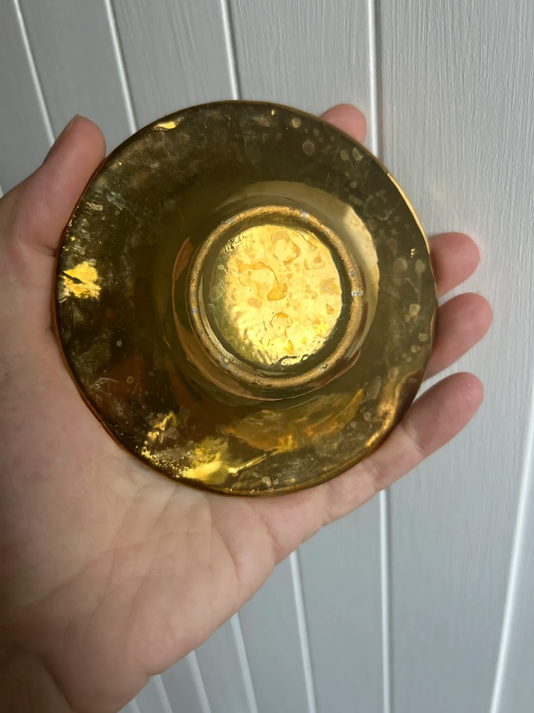 Vintage White & Gold Demitasse Cup and Saucer image indicator(3)