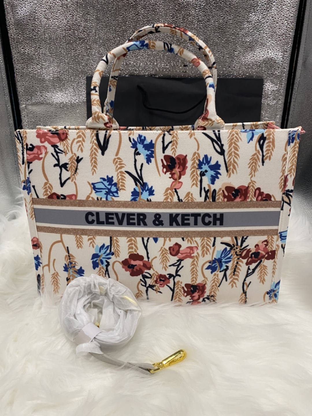 Clever & Ketch Floral Tote Bag