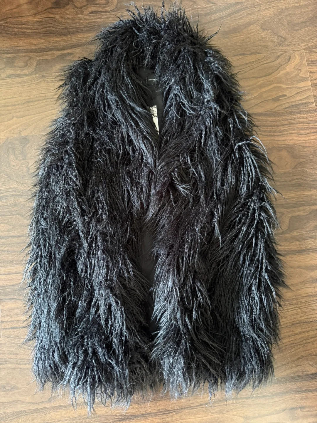 Faux Fur Vest - Black, Size Xs thumbnail