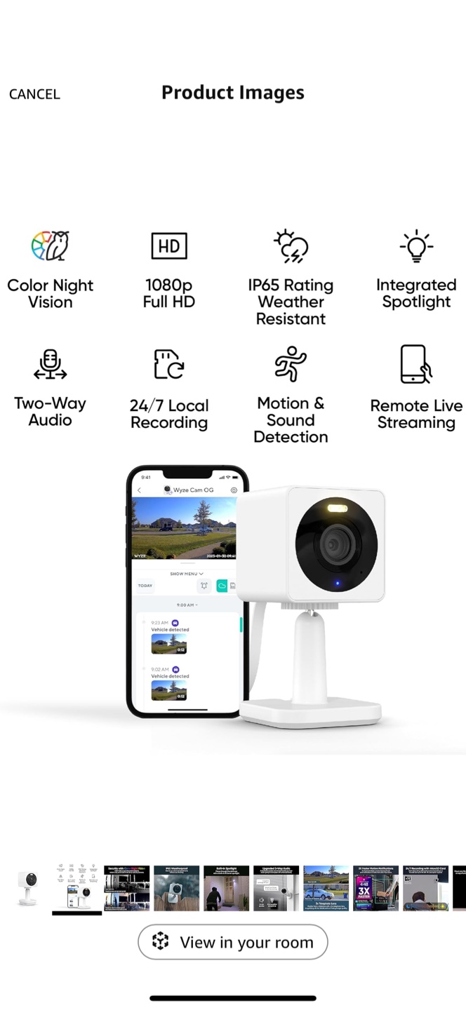 Wyze Cam OG Security Camera - Brand New! - photo 3