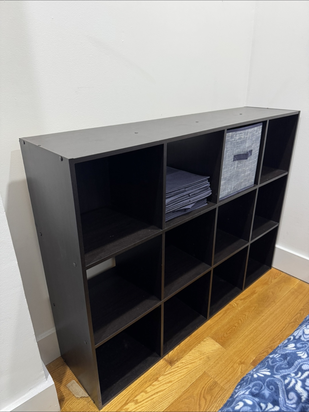 Dark Brown 12-Cube Storage Shelf - photo 2