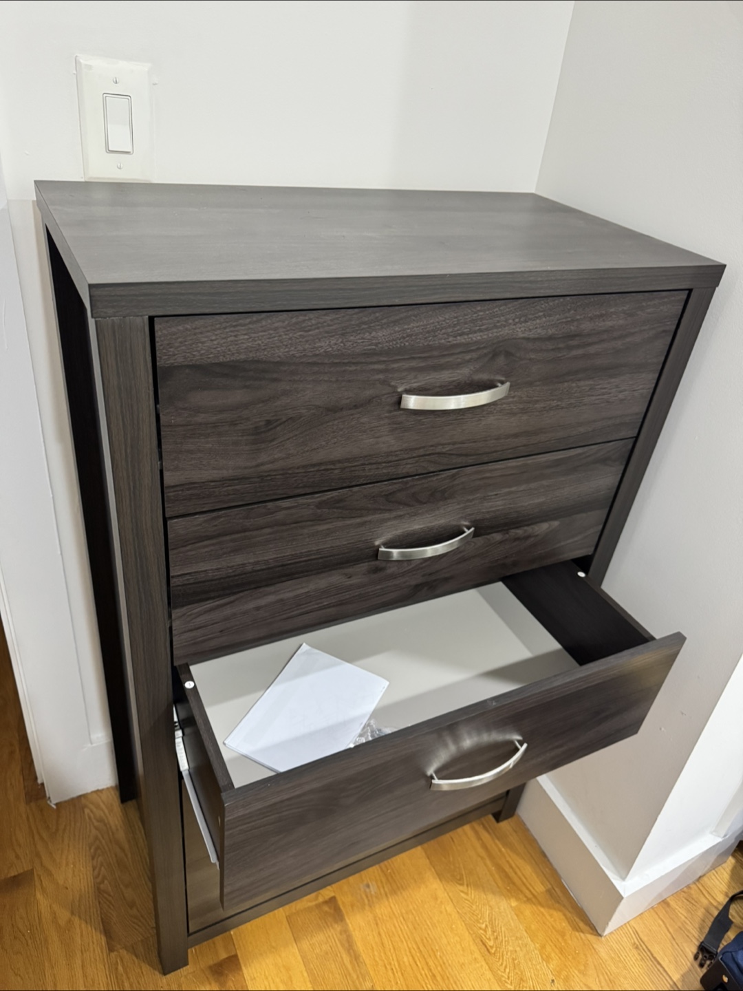 Dark Gray 5-Drawer Dresser - photo 2