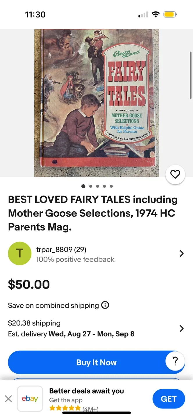 Vintage Best Loved Fairy Tales 1974 Picture Book image indicator(4)