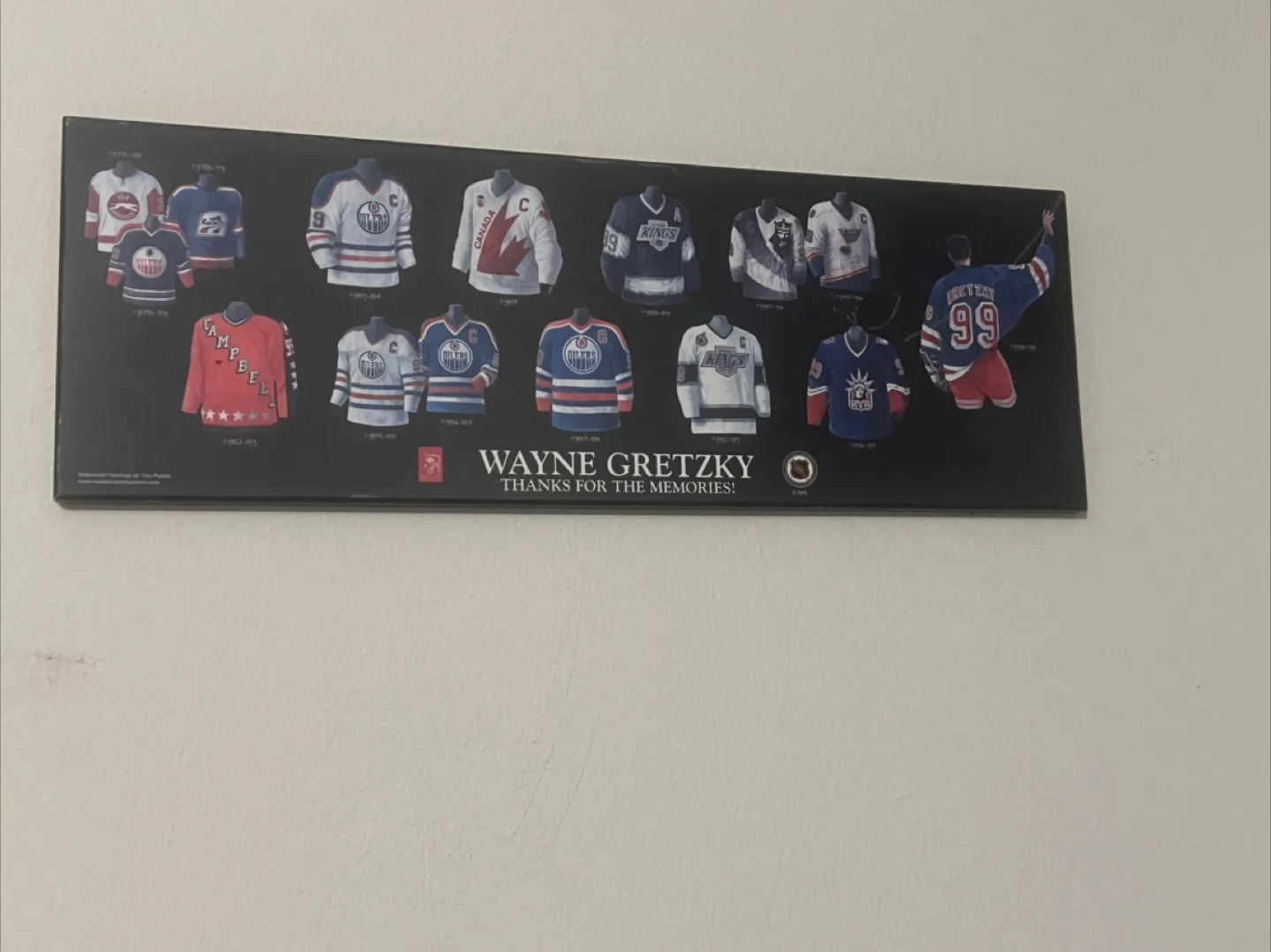 Wayne Gretzky "Thanks for the Memories" Framed Print thumbnail