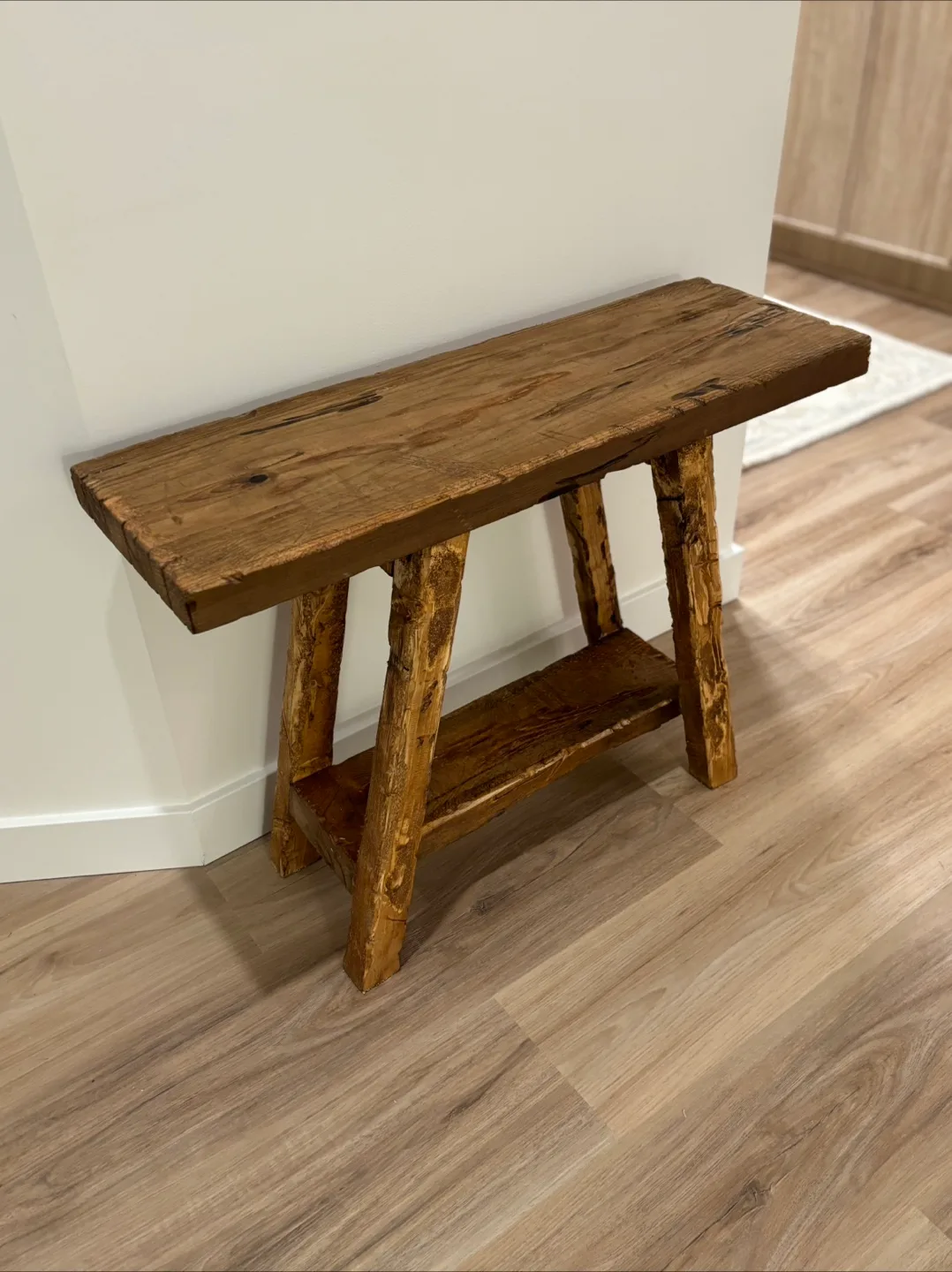 Rustic Wood Side Table image indicator(5)