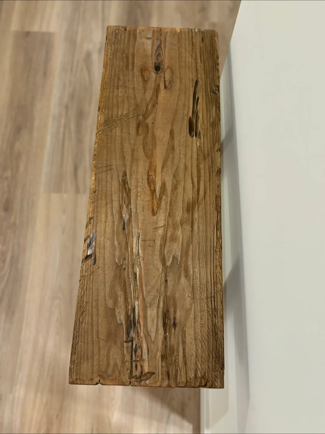 Rustic Wood Side Table image indicator(6)