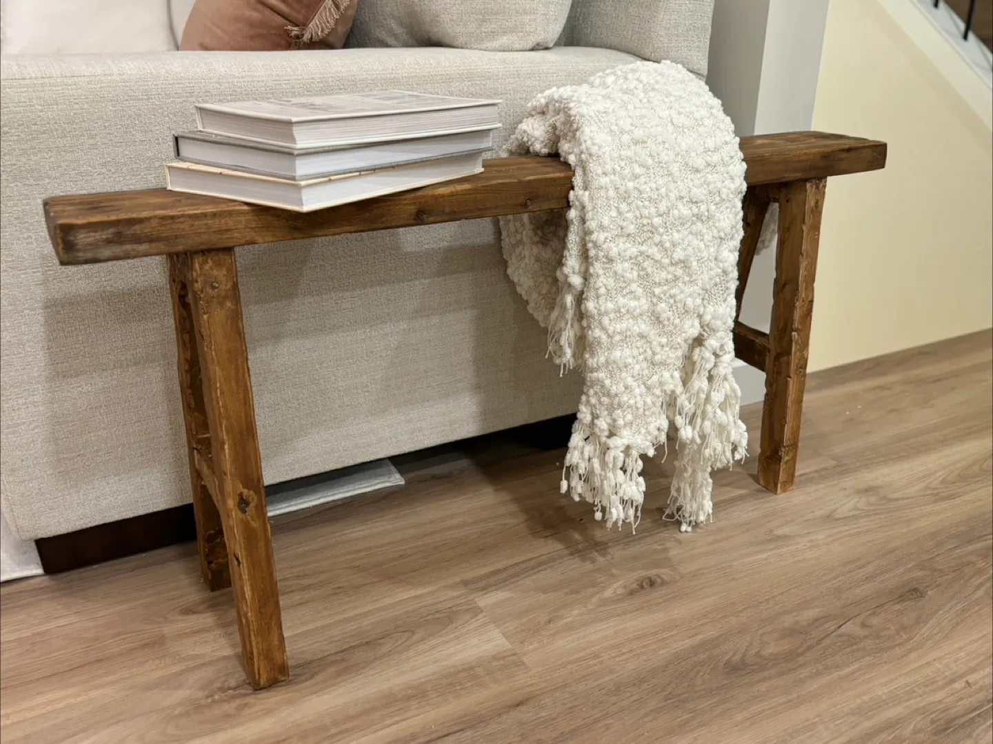 Rustic Wood Bench image indicator(3)